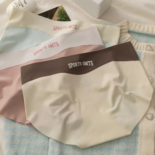 Women’s Ultra-Thin Seamless Invisible Briefs – Summer Sports Panties Comfy Lingerie