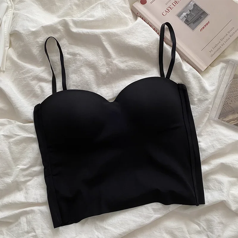 4 Colors Camisole for Women Fitness Crop Tops Summer Elegant Sexy All-match Casual Aesthetic Solid New