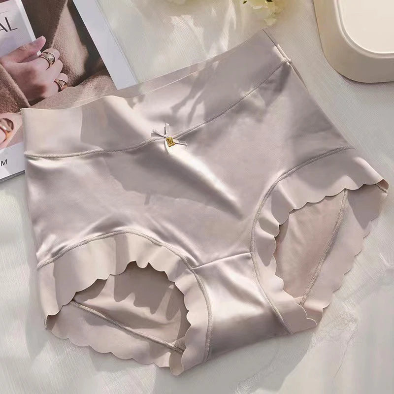 Ice silk Underwear Women's Briefs Soft Sexy High quality Comfortable Abdomen Panties smooth Lingerie