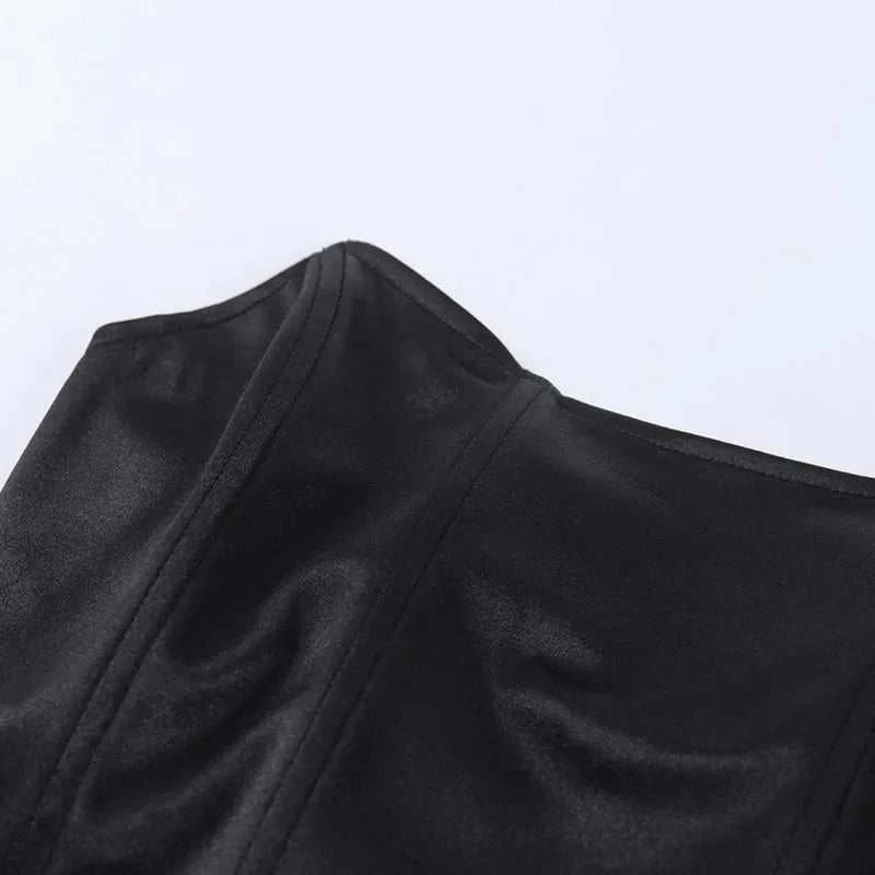 Sleeveless Off Shoulder Fashion Sexy Corset Crop Tops Vest Female Underwear Backless Bustier Top Solid