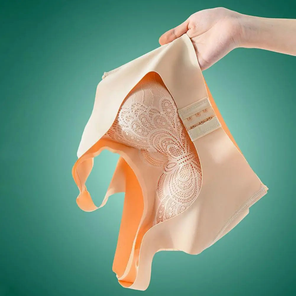 Front-Closure Wireless Posture Support Sports Bra – Breathable Cross-Back Comfort Underwear