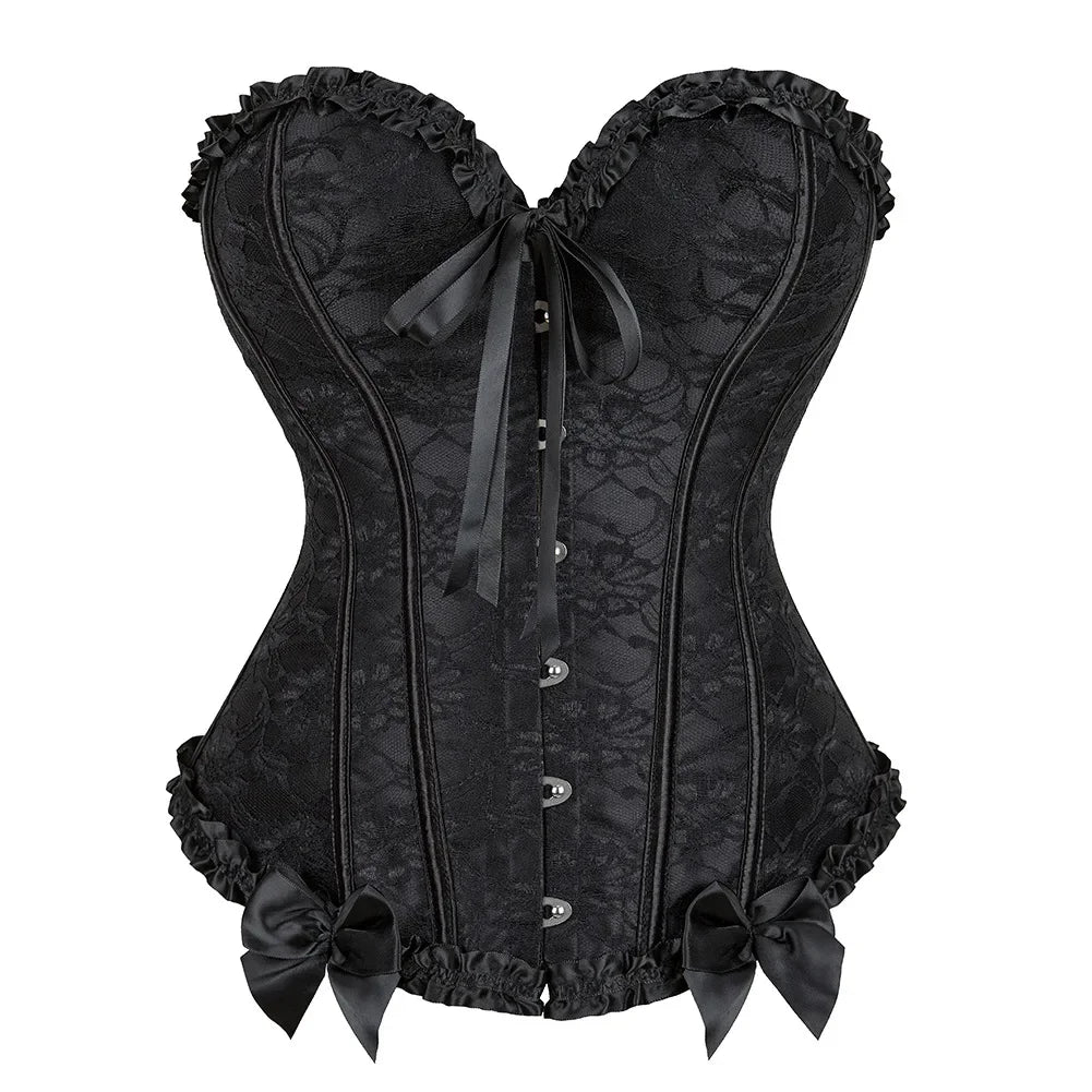 Sexy Slimming Corsets Waist Trainer Body Shaper Bustier Fajas Gothic Corset Lace Up Boned Corselete Shapewear Women Clothes