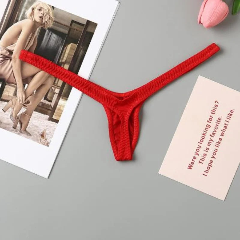 2/4pcs New Deep V Thong Women's Breathable  Line Sexy Hot Waist Mini Panties Bikini Bottom Thongs Female Panty Women Underwear