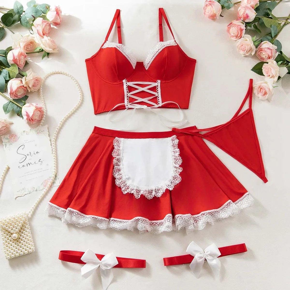 Cosplay Sexy Erotic Lingerie Women Bra And Panty Garters Sexy Lingerie Sets For Sex Women's Underwear Set Female Sexy Costumes