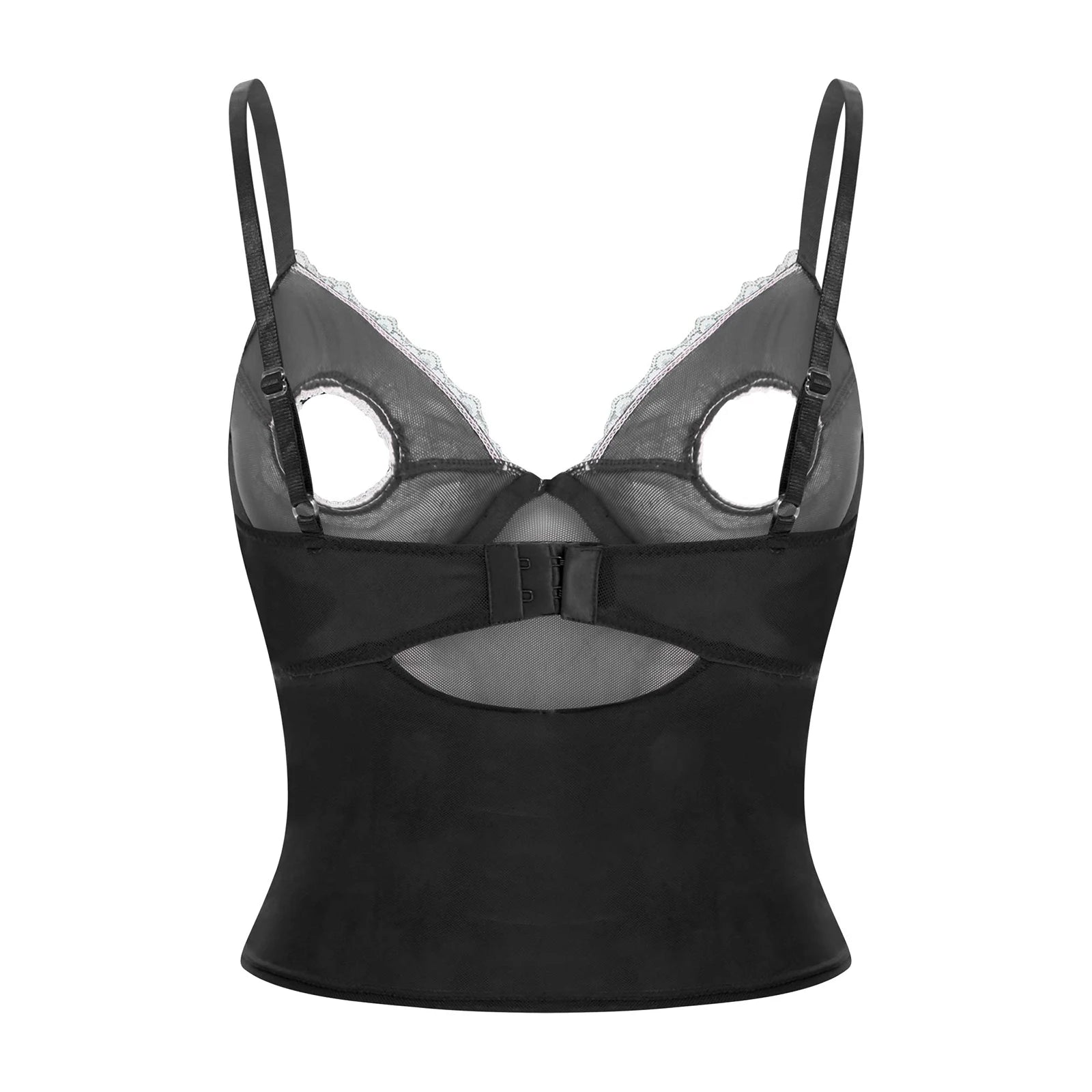 night club  Bra Sexy Vest Tops Pad-free Underwired Bare Breast