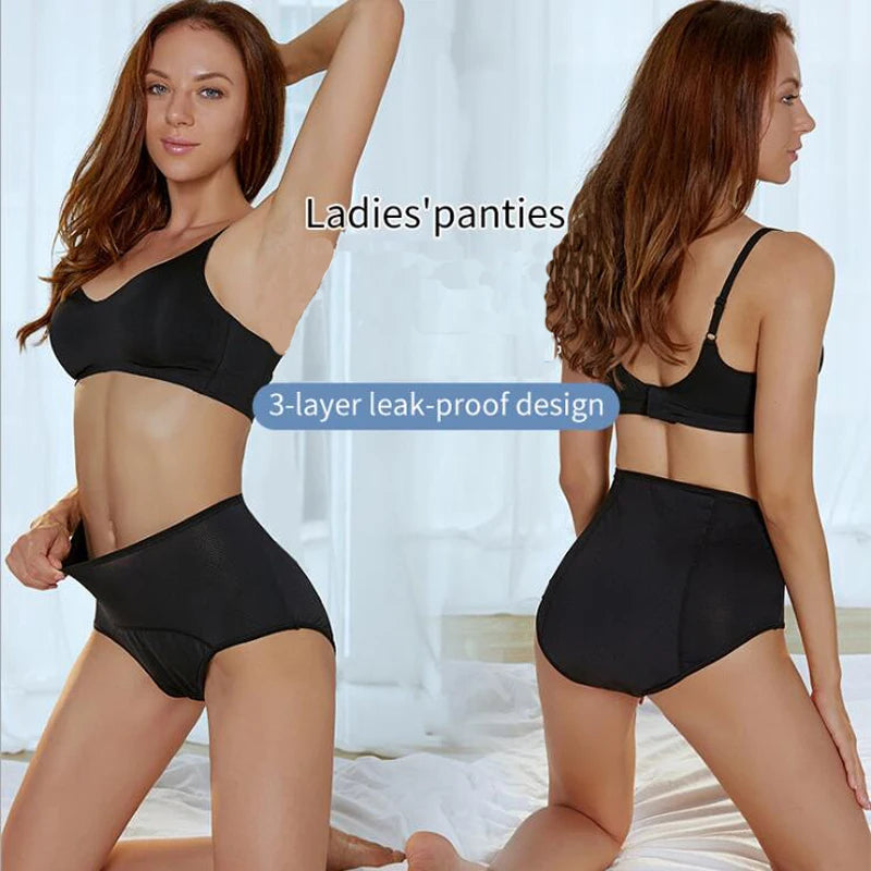 Leak Proof Menstrual Panties Underwear Period Physiological Pants Women Waterproof Briefs Plus Size  L-8XL Female Lingerie