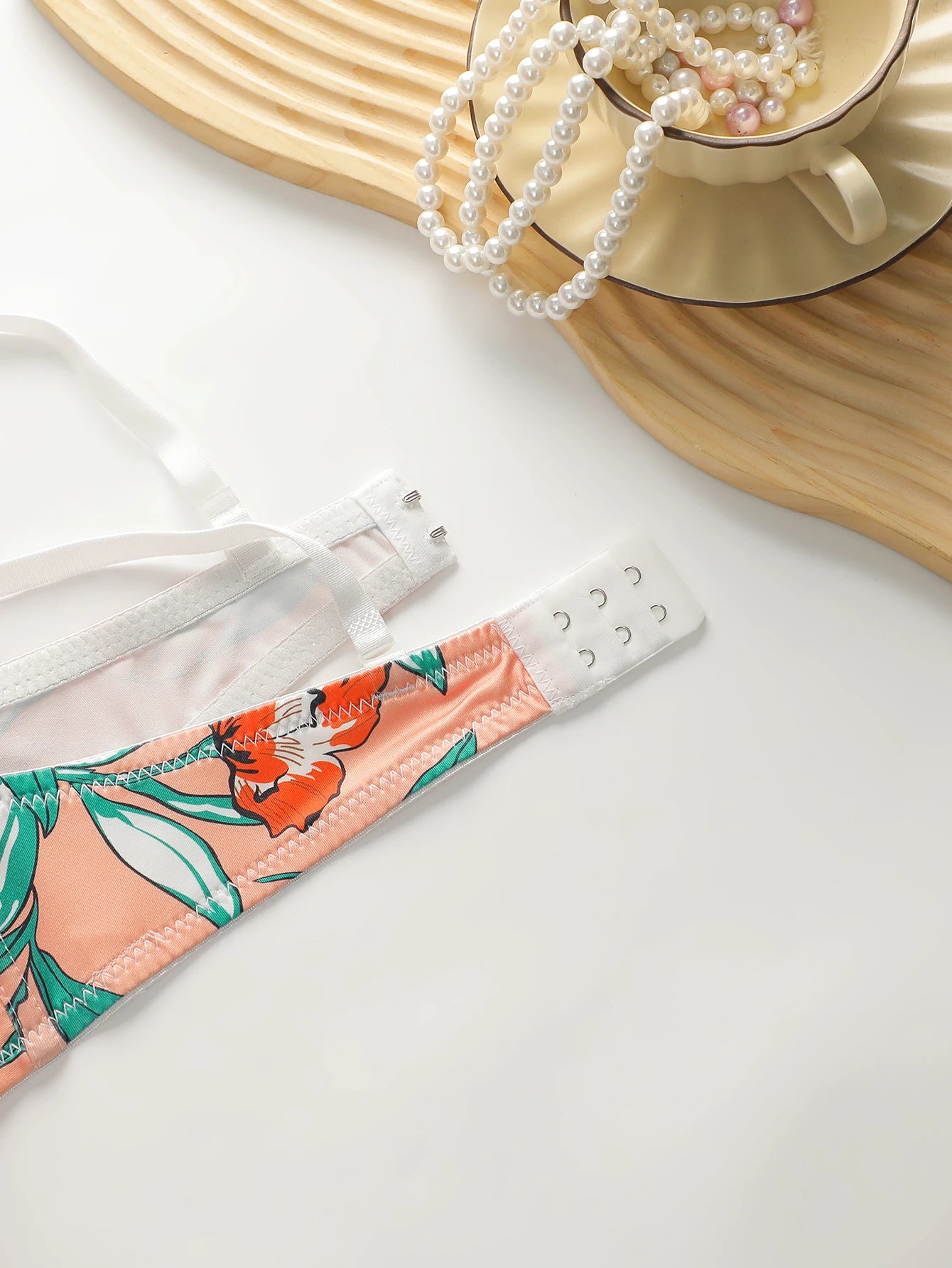 High-Quality Multi-Color Printed Push-Up Bra & Panty Set – Women’s Lingerie Beach Party Bikini