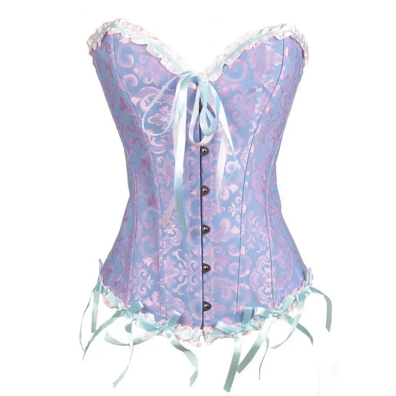 Sexy Slimming Corsets Waist Trainer Body Shaper Bustier Fajas Gothic Corset Lace Up Boned Corselete Shapewear Women Clothes