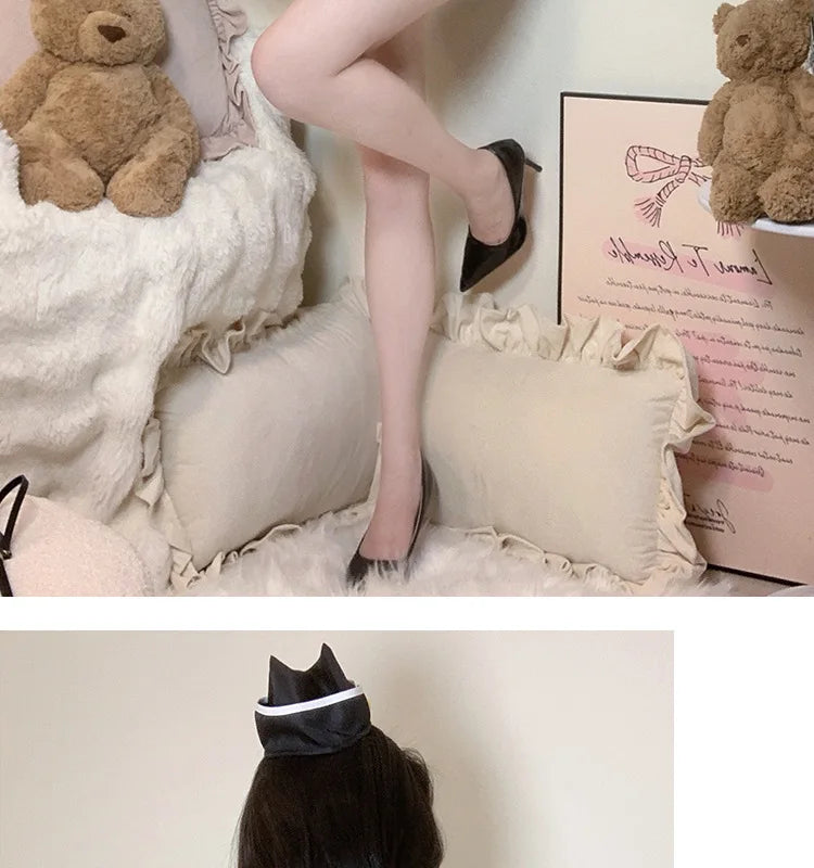 Sexy Strap Hollow Out Chest Secretary Tight Bag Hip Tank Mini Dress Pure Dress Elegant Sweet Korean Women 2025 New HI2D