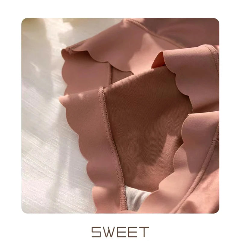 Ice silk Underwear Women's Briefs Soft Sexy High quality Comfortable Abdomen Panties smooth Lingerie