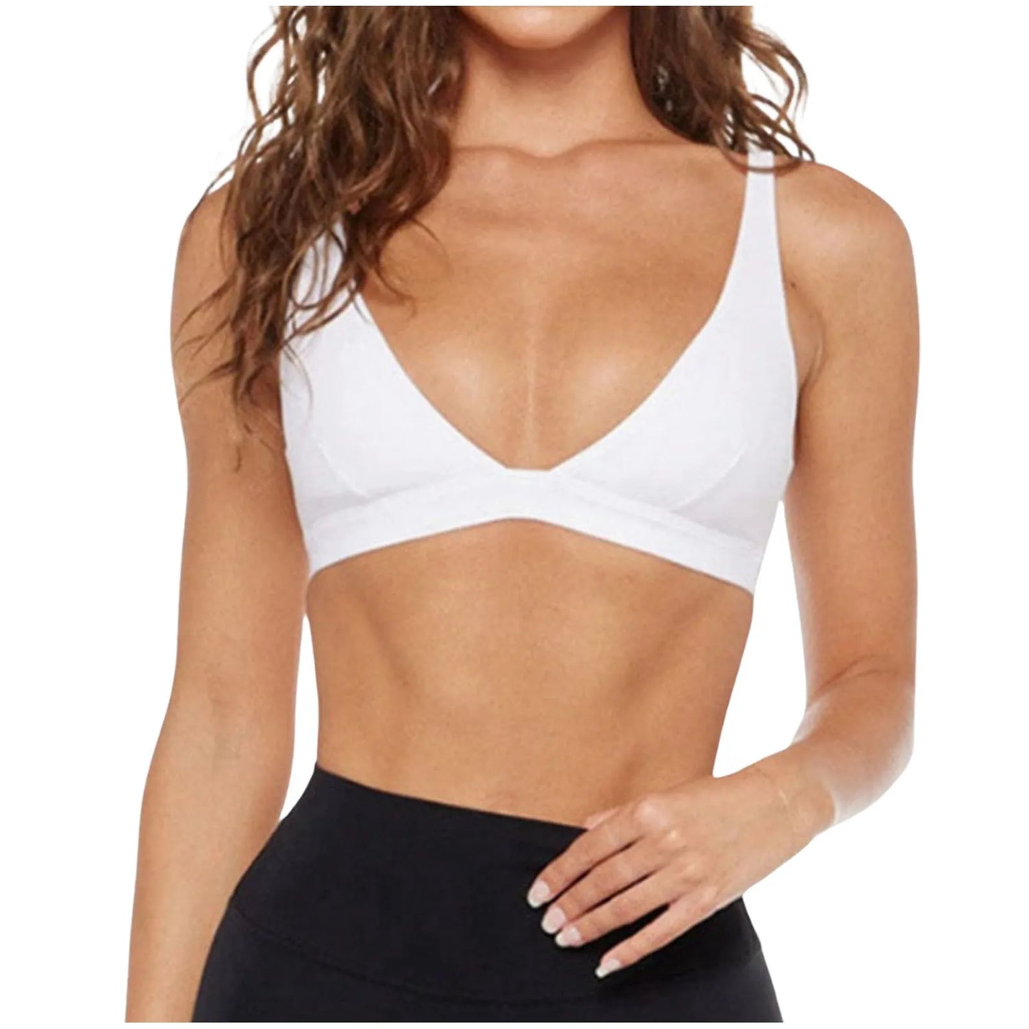 Crop Top Tanks For Women Loose Breathable Cool Liftup Air Bra 2024 New Chic Sports Bra White Top Push Up Basics Sports Bra топик