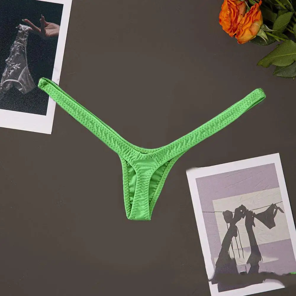 Women‘s Panties Solid G-strings Thongs Sexy Low Waist Temptation Lingeries Underwear For Ladies Brief Female Bikini Underpant