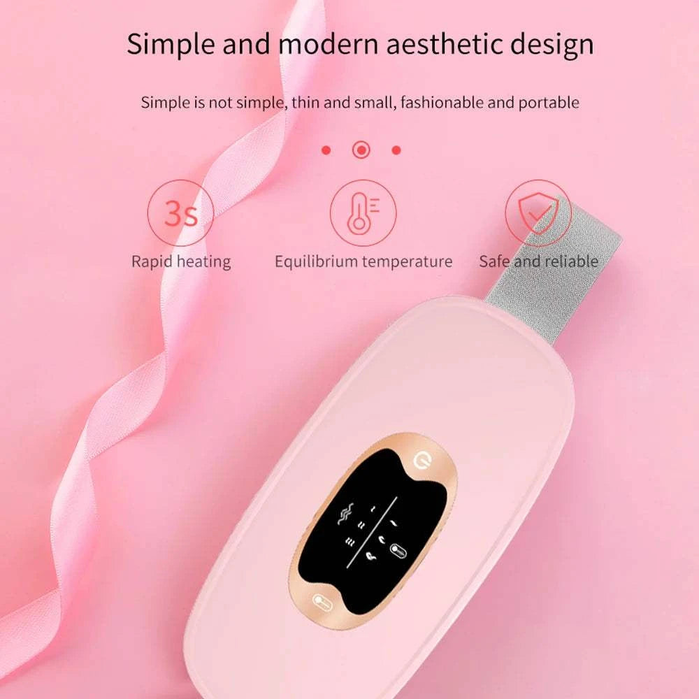 Electric Heating Waist Massage Belt Abdominal Menstrual Heating Pad Belly Warm Palace Belt for Period Cramp Relief