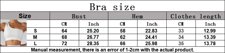 One-Shoulder Push-Up High-Impact Sports Bra – Sexy Gym & Running Vest