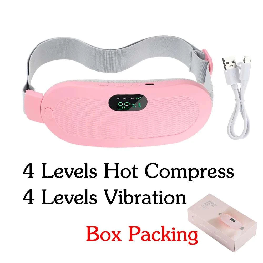 Electric Heating Waist Massage Belt Abdominal Menstrual Heating Pad Belly Warm Palace Belt for Period Cramp Relief
