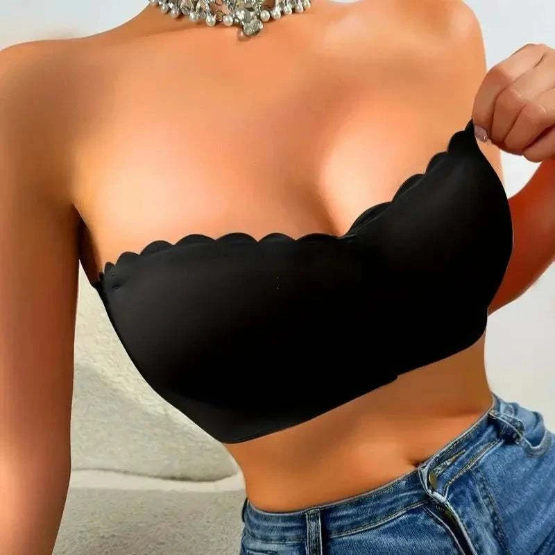 Front Button Underwear Bra No Underwire Smooth Breathable Comfortable Solid Color Gathering No Trace Invisible Women Underwear
