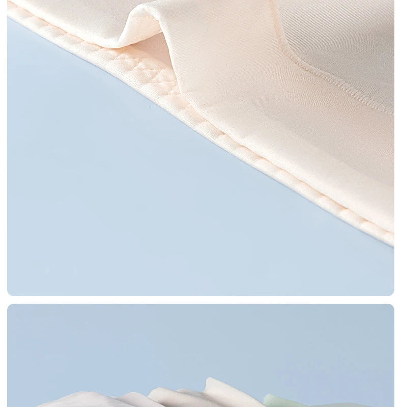 3PCS Ice Silk Ultra-Thin High Waist Boxer Briefs – Seamless Quick-Drying Plus Size Panties for Women