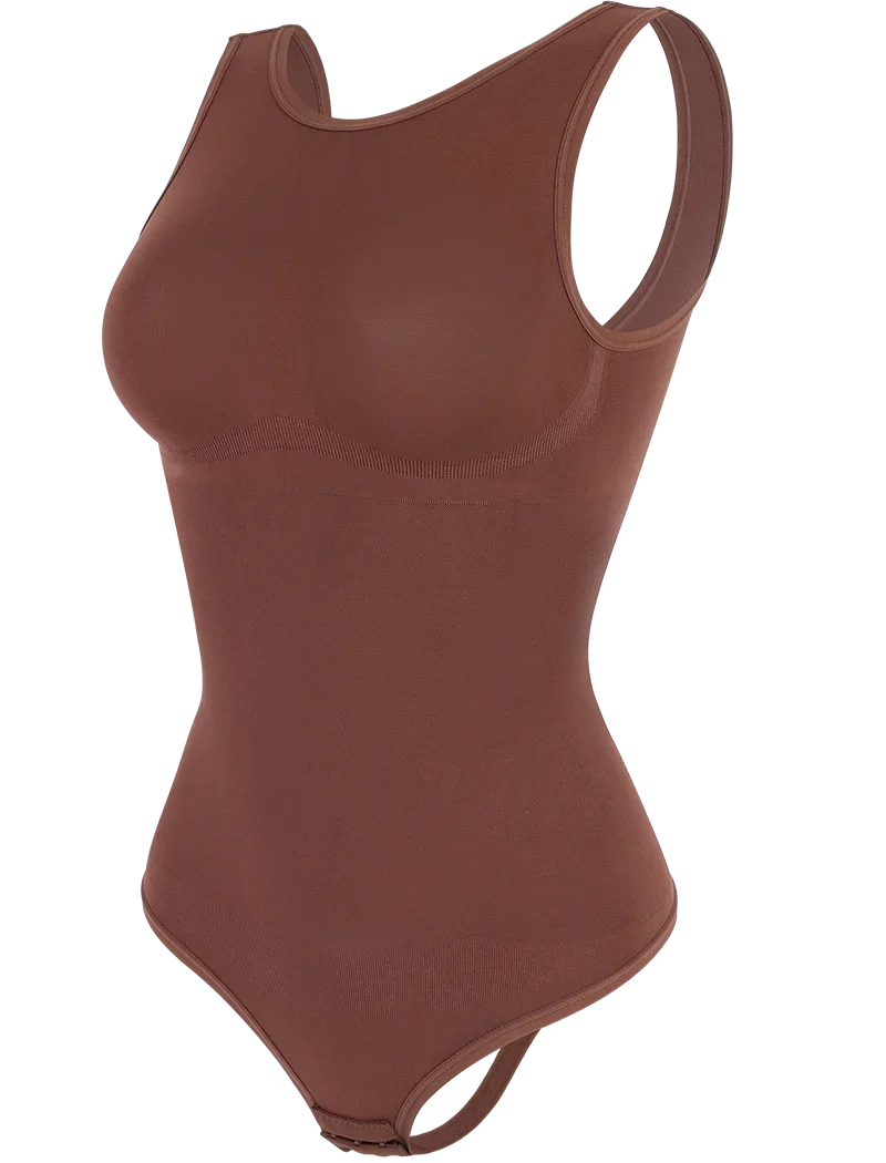 MISSMOLY Round-Neck Backless Shapewear Bodysuit – Tummy-Control Waist Trainer & Butt-Lifting Thong