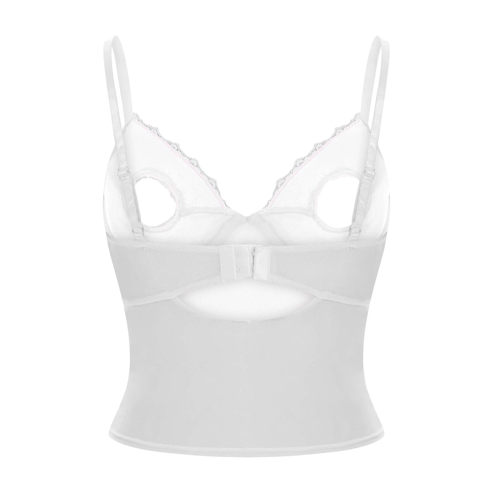 night club  Bra Sexy Vest Tops Pad-free Underwired Bare Breast