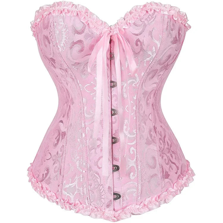 Sexy Slimming Corsets Waist Trainer Body Shaper Bustier Fajas Gothic Corset Lace Up Boned Corselete Shapewear Women Clothes