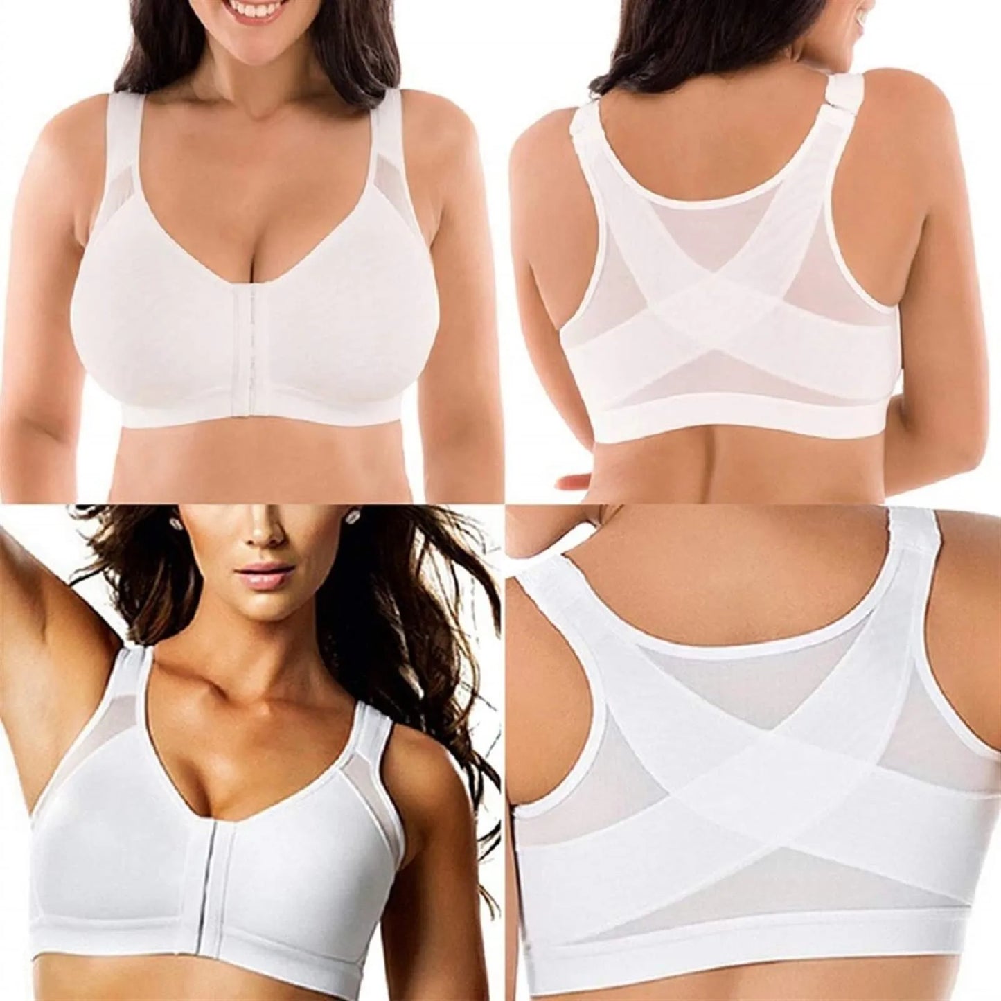 T-Shirt Bras For Seamless Under Clothes Bra For Seniors Front Closure Sora Bra For Older Women Front Ropa Interior De Mujer
