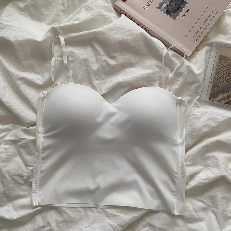 4 Colors Camisole for Women Fitness Crop Tops Summer Elegant Sexy All-match Casual Aesthetic Solid New