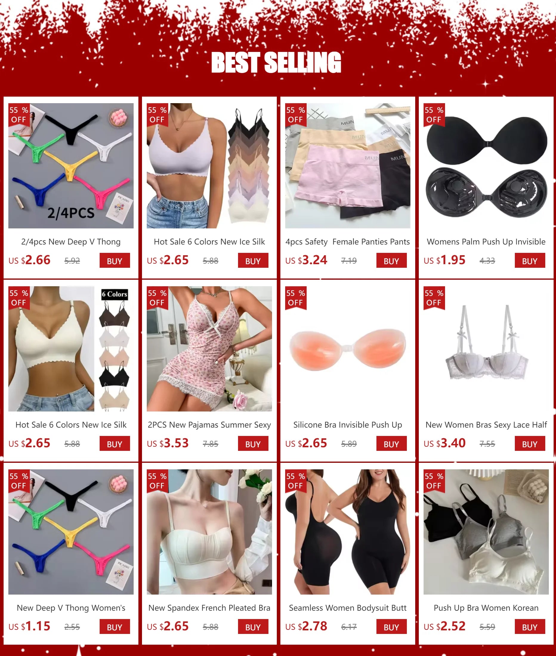 2/4pcs New Deep V Thong Women's Breathable  Line Sexy Hot Waist Mini Panties Bikini Bottom Thongs Female Panty Women Underwear