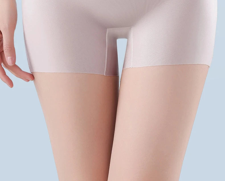 3PCS Ice Silk Ultra-Thin High Waist Boxer Briefs – Seamless Quick-Drying Plus Size Panties for Women