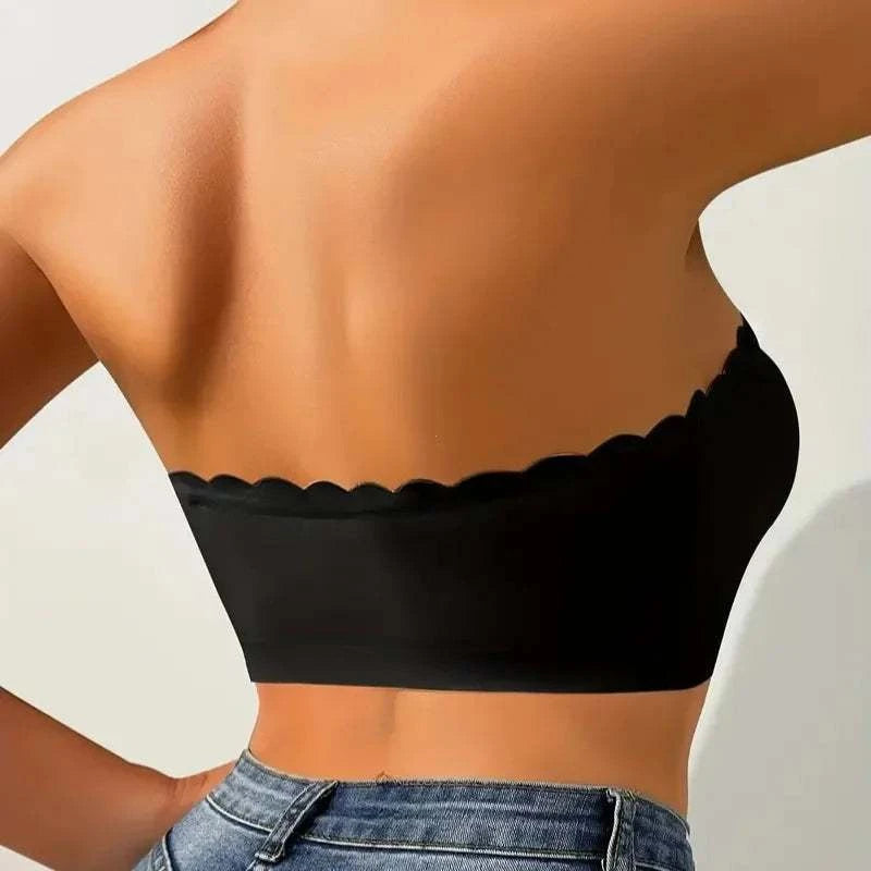 Front Button Underwear Bra No Underwire Smooth Breathable Comfortable Solid Color Gathering No Trace Invisible Women Underwear