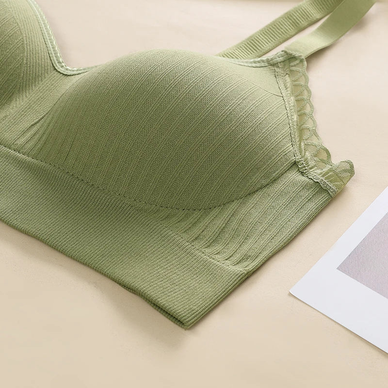 Women’s 2-Piece Ribbed Stretch Bralette & Crop Tank Top Set – Sexy Basic Lingerie