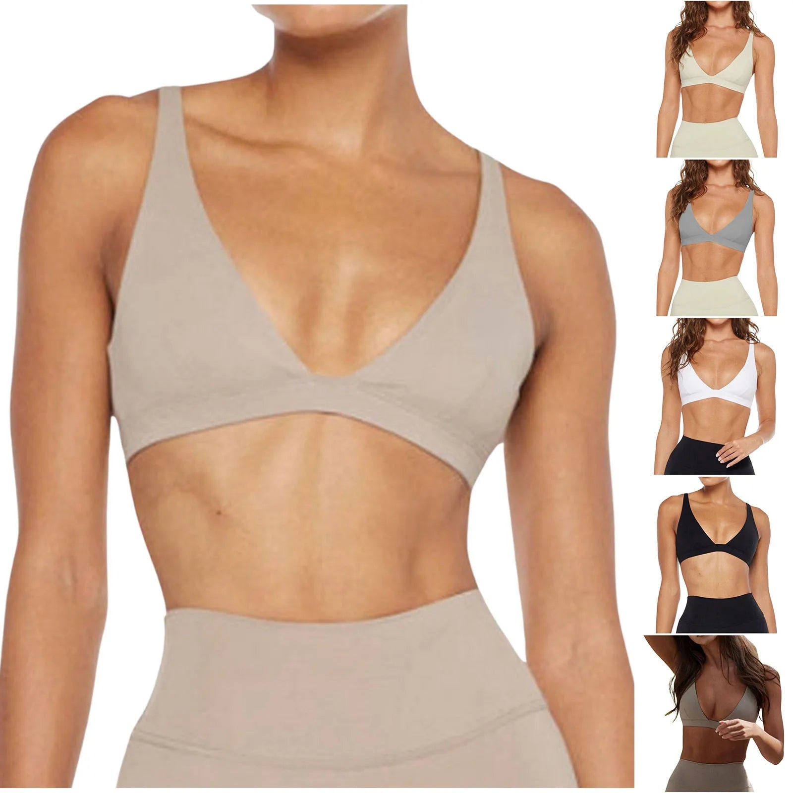 Crop Top Tanks For Women Loose Breathable Cool Liftup Air Bra 2024 New Chic Sports Bra White Top Push Up Basics Sports Bra топик
