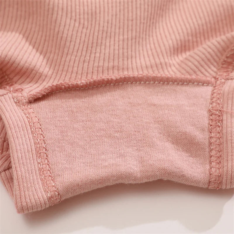 5PCS Women's Cotton Fabric Panties Fashion Letter Solid Color Boyshorts Seamless Cozy Breathable Sports Boxers Female Lingerie