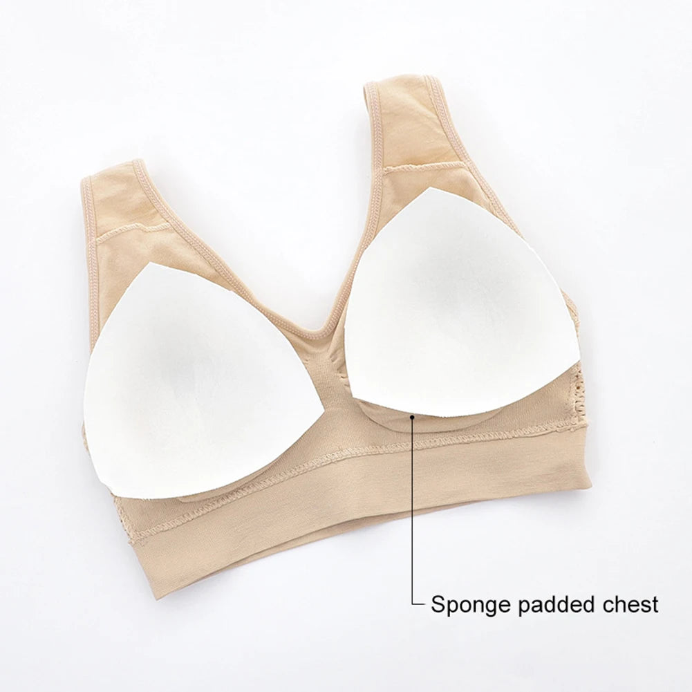Free ship non-steel ring underwear integrated with chest pad suspenders vest bra sports underwear tube top short vest camisole