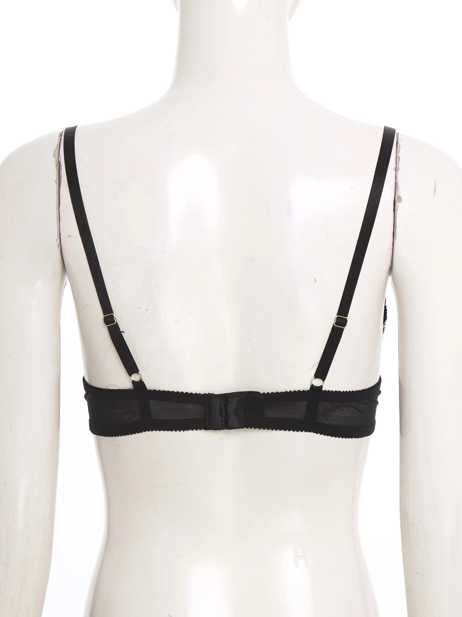 Women Sexy Low Cut Embroidery Push Up Bra