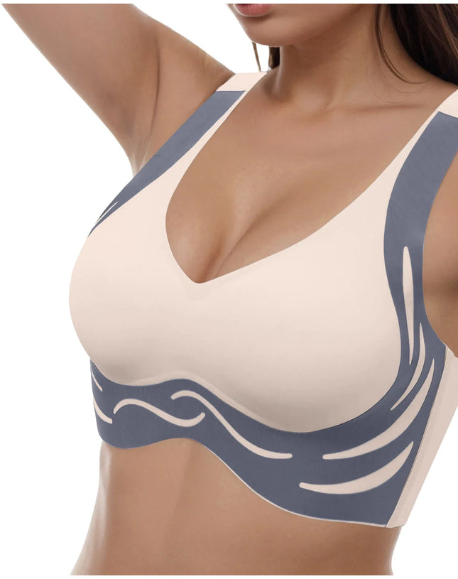 Women Seamless Bras No Underwire Scalloped Push Up Bras Soft Wireless Comfort Bralettes Full Coverage Everyday Bra Running Bra