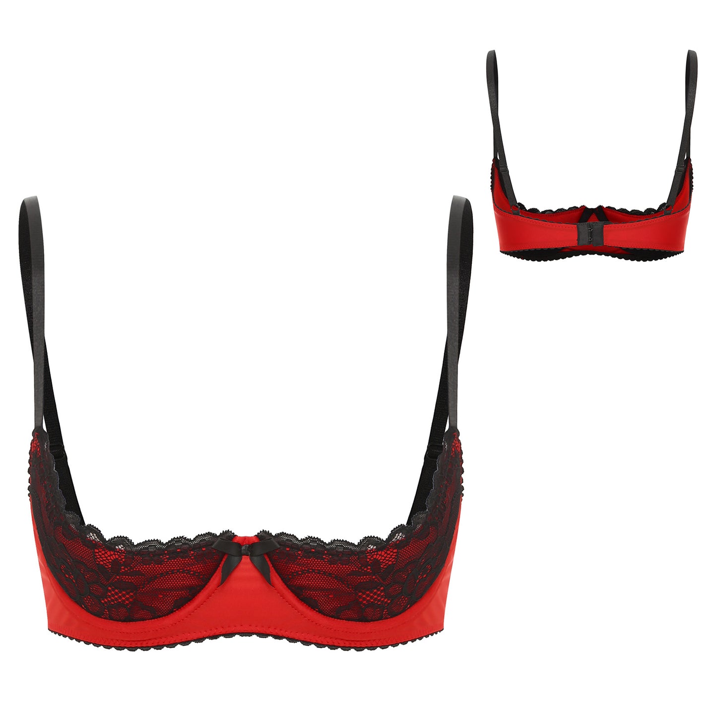 Womens Sexy Half Cup Bra