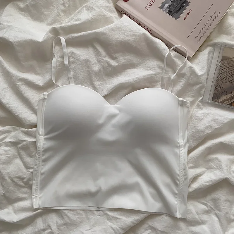 4 Colors Camisole for Women Fitness Crop Tops Summer Elegant Sexy All-match Casual Aesthetic Solid New