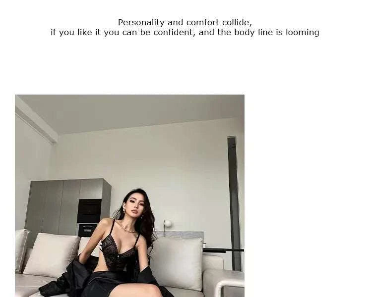 Sexy Lace Bodysuit - Deep V Neck Shaping Underwear for Small Bust, Lightweight Close-Fitting One-Piece Hollow Lingerie