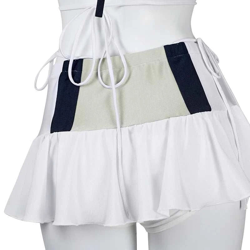 ROLECOS FF VII Tifa Swimsuit Game FF7 Remake Tifa Sexy Halter Women Beach Bathing Swimming Suit