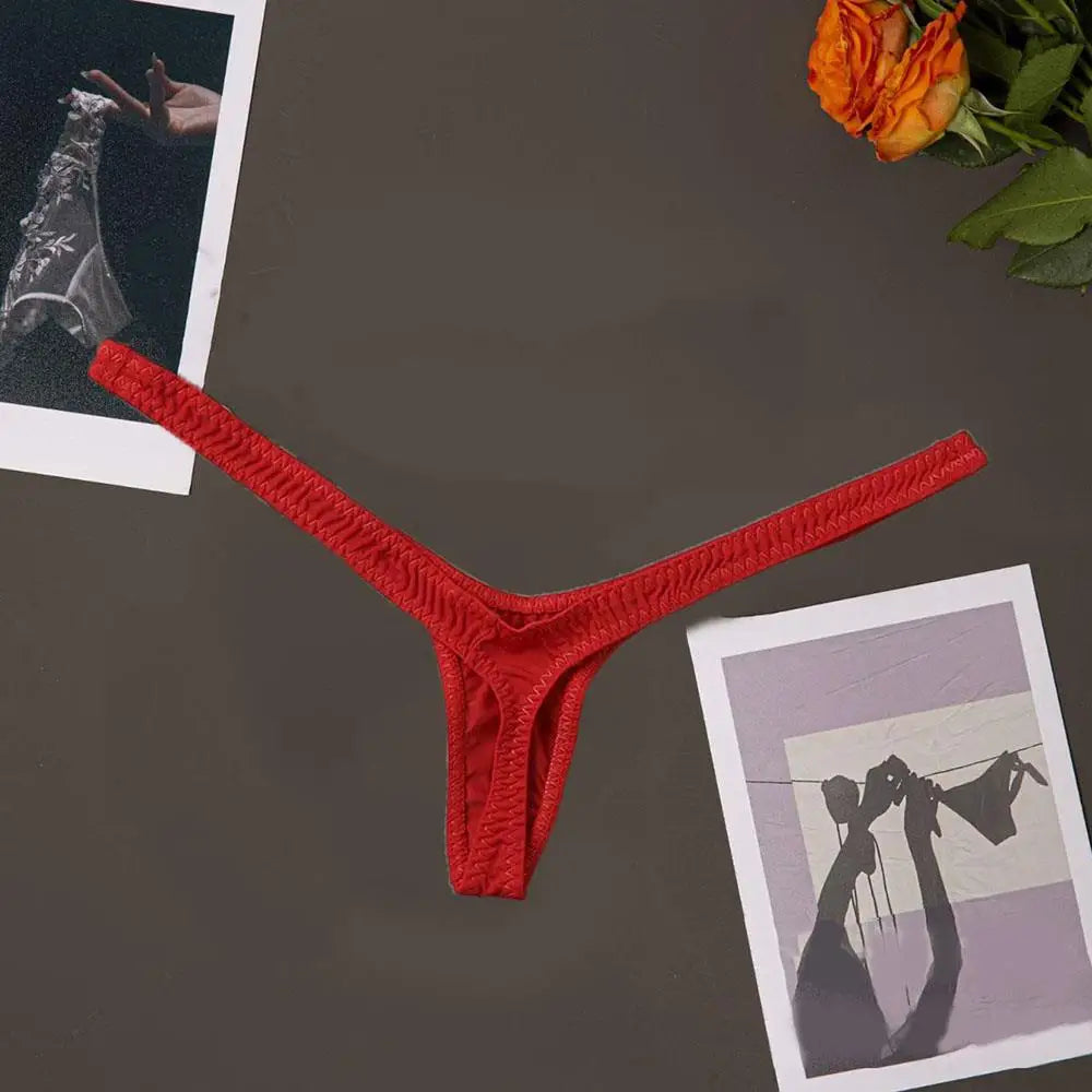 Women‘s Panties Solid G-strings Thongs Sexy Low Waist Temptation Lingeries Underwear For Ladies Brief Female Bikini Underpant