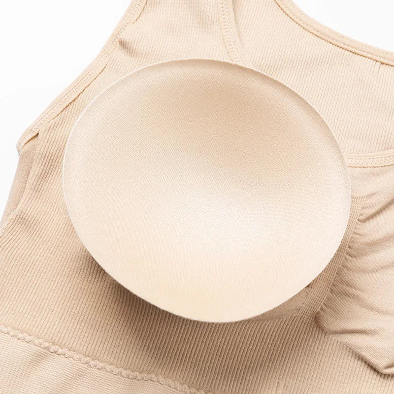 Tank Tops Camisole with Built in Padded Bra Vest Cami Shelf Bra Women Casual Wide Strap Tank Top with Built in Removable Bra