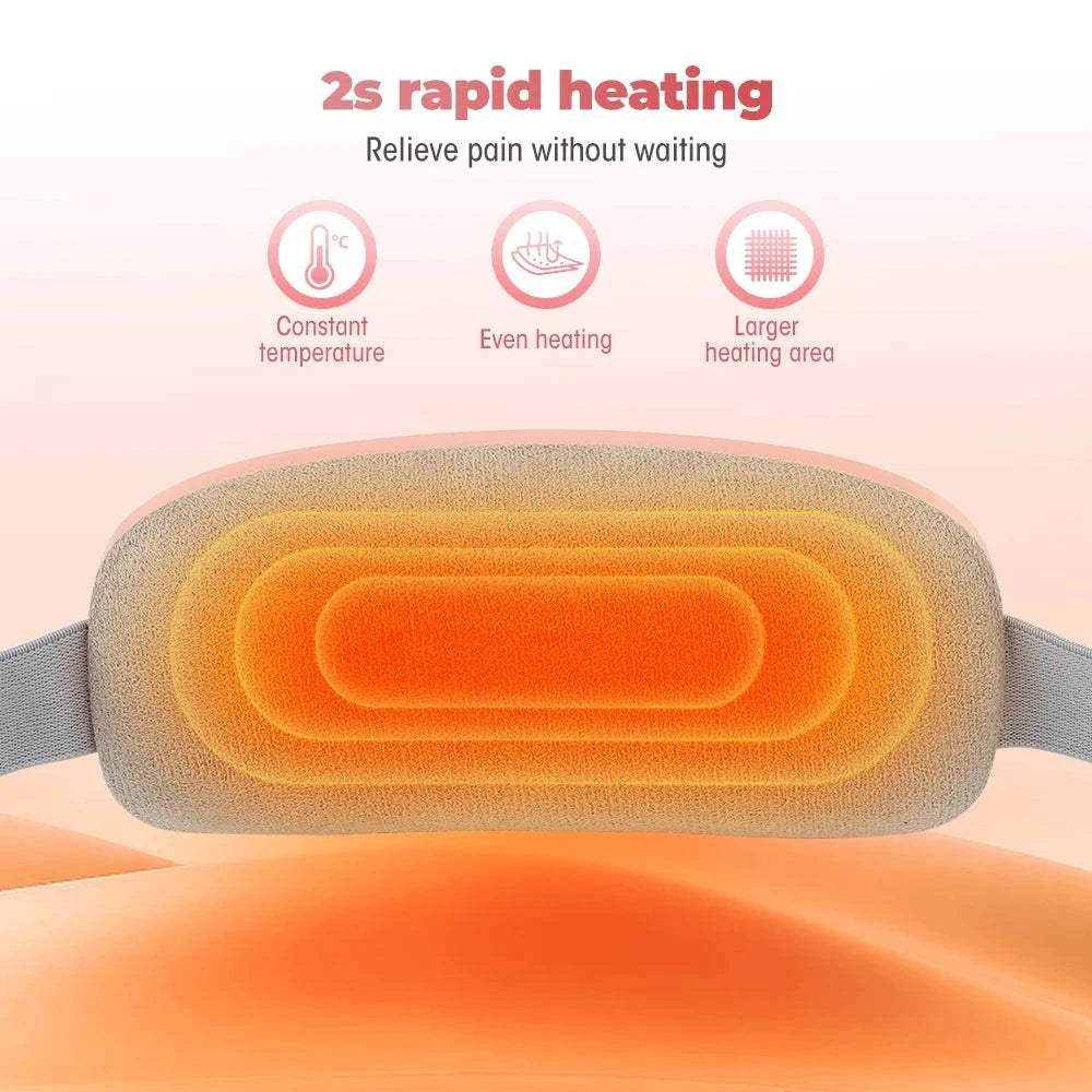 Electric Heating Waist Massage Belt Abdominal Menstrual Heating Pad Belly Warm Palace Belt for Period Cramp Relief