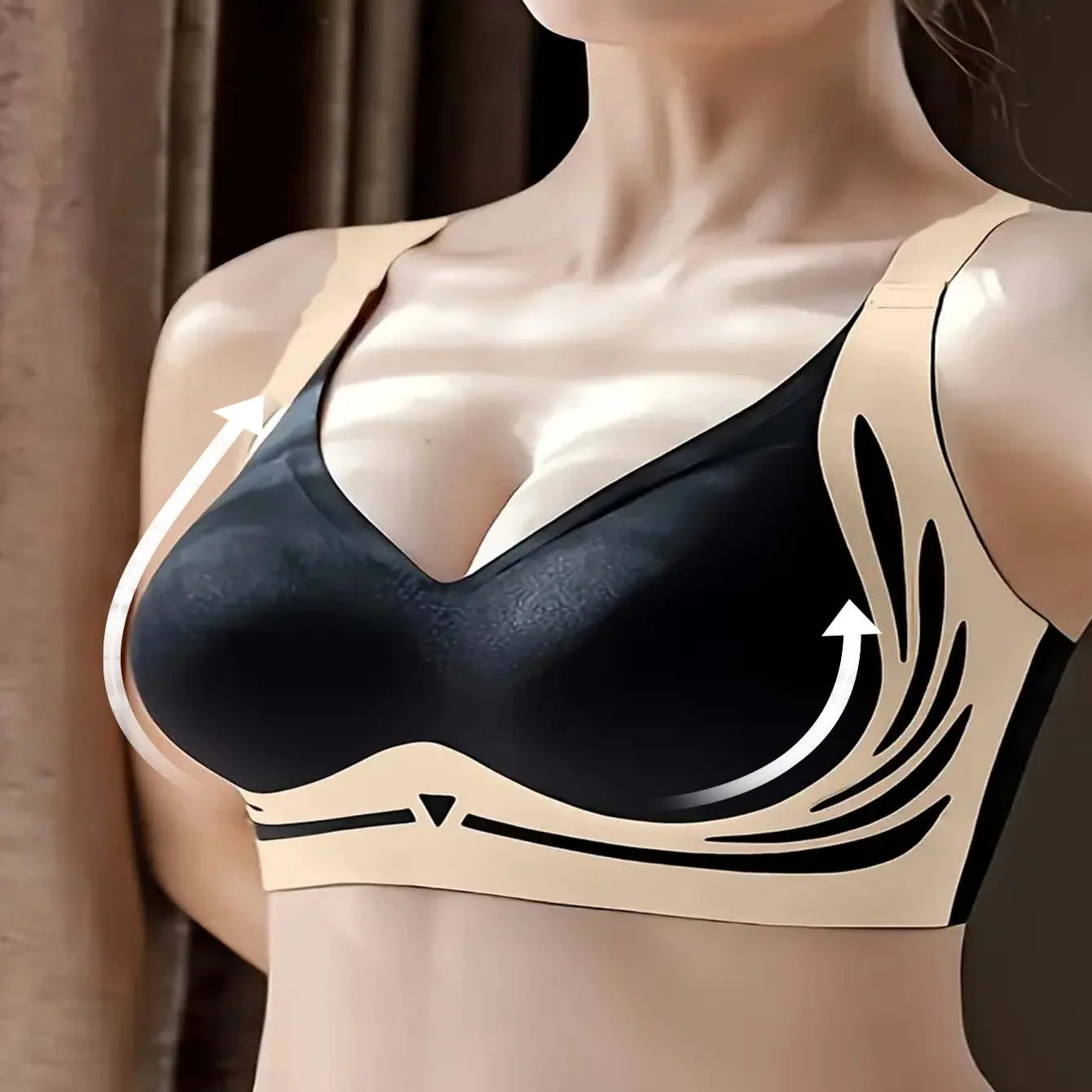 8-piece women's high-intensity sports bra - shock-absorbing and anti sagging design, breathable and elastic sports top