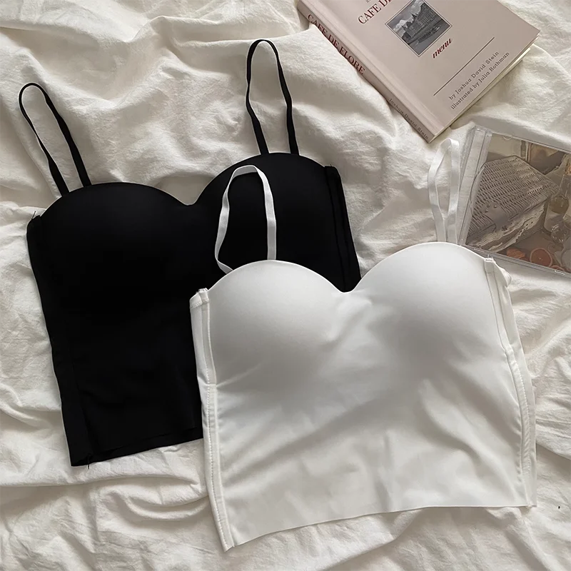 4 Colors Camisole for Women Fitness Crop Tops Summer Elegant Sexy All-match Casual Aesthetic Solid New