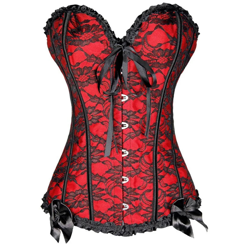 Sexy Slimming Corsets Waist Trainer Body Shaper Bustier Fajas Gothic Corset Lace Up Boned Corselete Shapewear Women Clothes