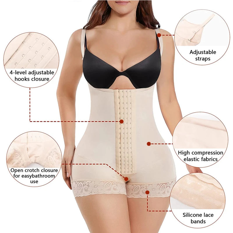 Postpartum Abdomen & Waist Reduction Girdle Body Shaper – Slimming Push-Up Control Panties for Women