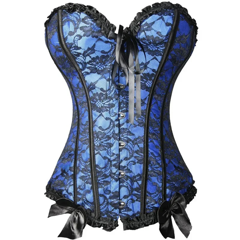 Sexy Slimming Corsets Waist Trainer Body Shaper Bustier Fajas Gothic Corset Lace Up Boned Corselete Shapewear Women Clothes