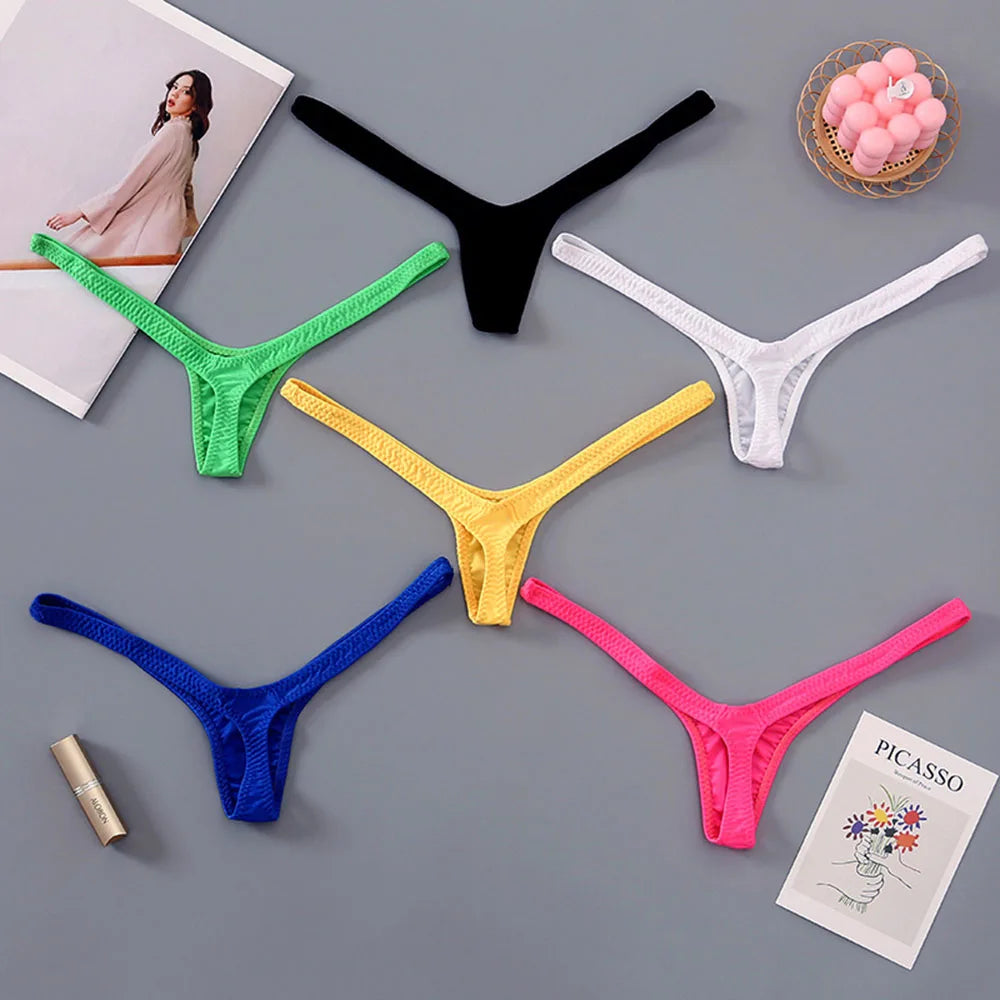 Women‘s Panties Solid G-strings Thongs Sexy Low Waist Temptation Lingeries Underwear For Ladies Brief Female Bikini Underpant