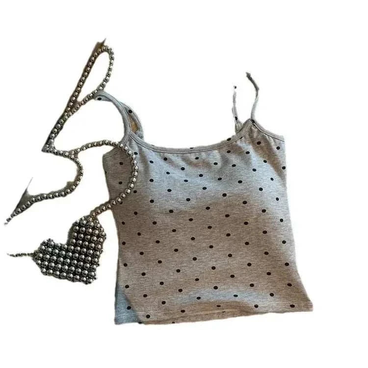 Pure Desire Sweet Spicy Girl Sexy Open-Back Waist-Fitted Slimming Tank Vest Women's With Chest Pad Yoga Wear Versatile Fitness T