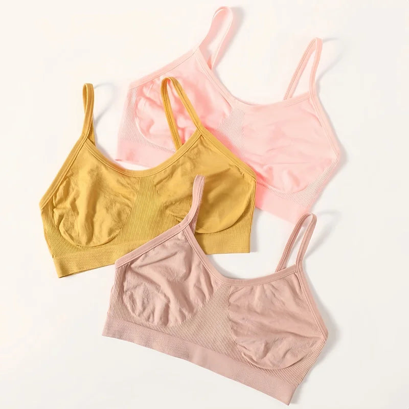 Women’s Seamless Backless Crop Tank Camisole – Unlined Comfort Lingerie Top